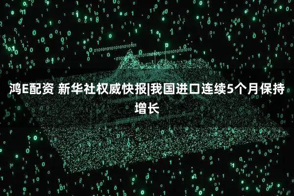鸿E配资 新华社权威快报|我国进口连续5个月保持增长