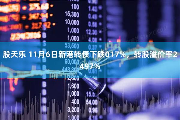 股天乐 11月6日新港转债下跌017%，转股溢价率2497%